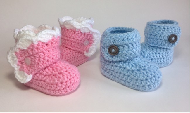 Wrapped Baby Booties Crochet Pattern