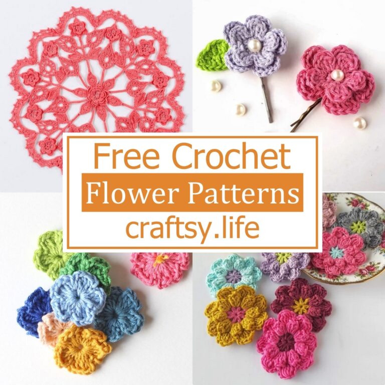 27 Free Crochet Flower Patterns For Next Spring Season