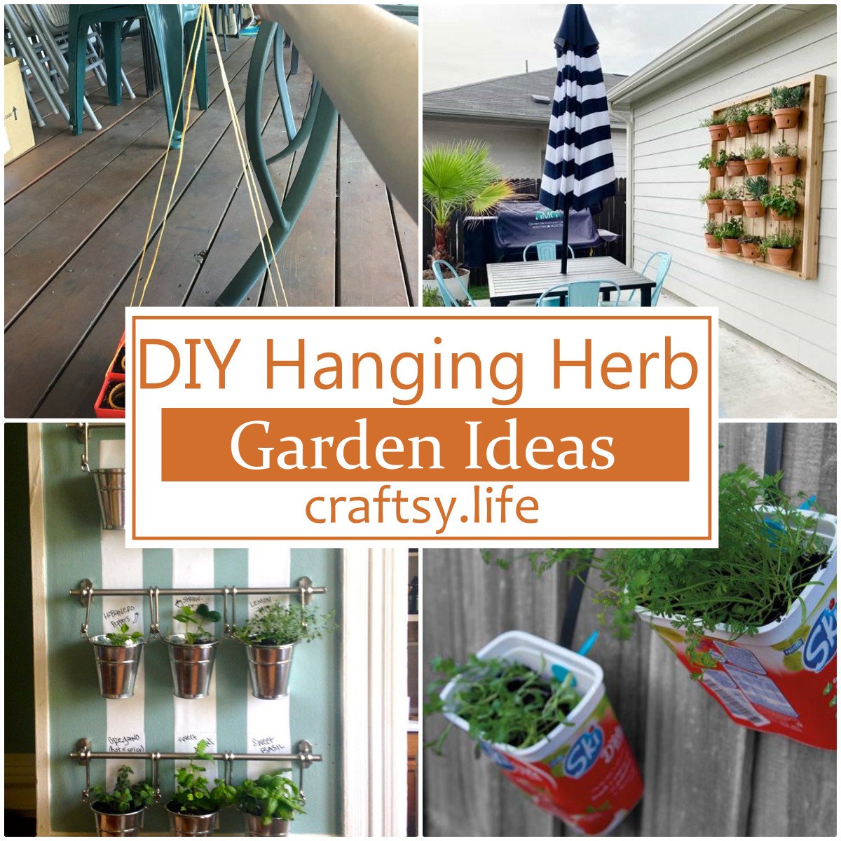 DIY Hanging Herb Garden Ideas