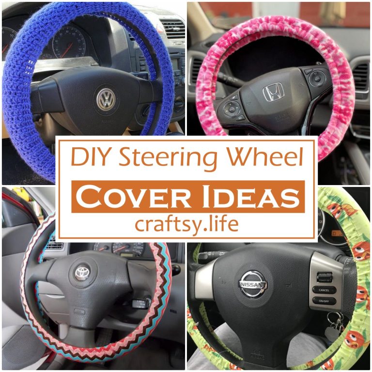 DIY Steering Wheel Cover Ideas 1