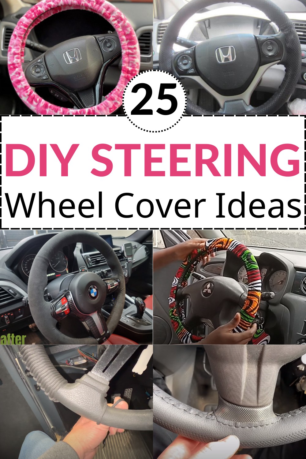 DIY Steering Wheel Cover Ideas