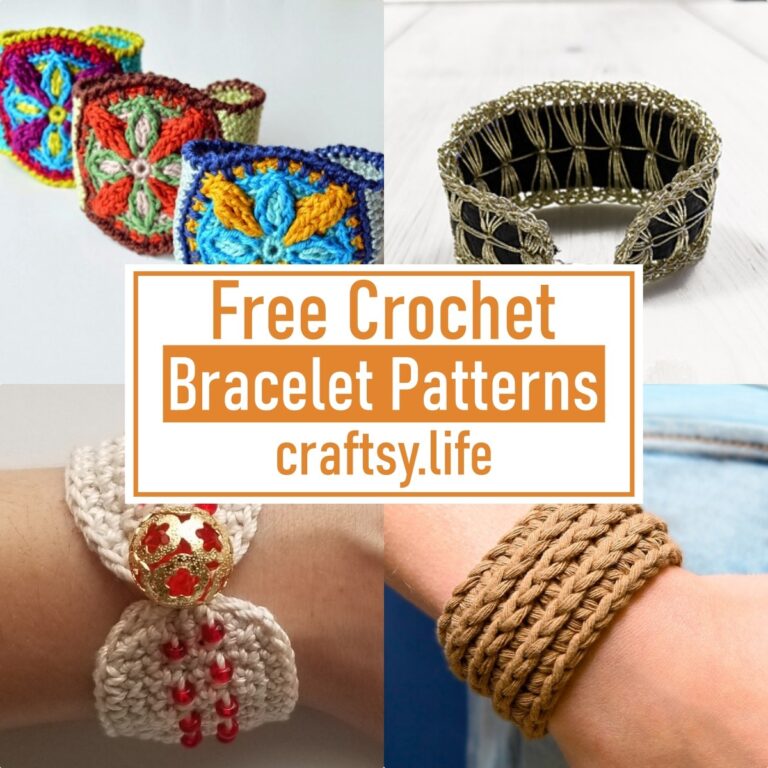 25 Easy Crochet Bracelet Patterns Free For Stylish Look