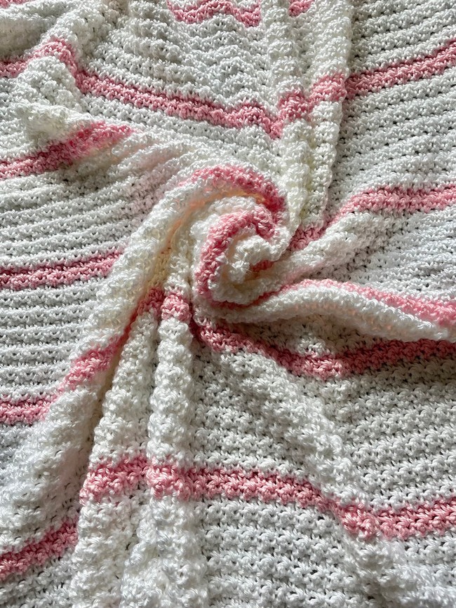 Baby Girl Stripes Baby Blanket