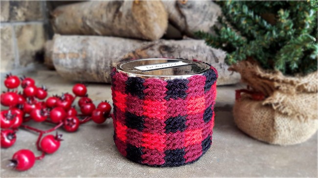 Buffalo Plaid Mason Jar Cozy