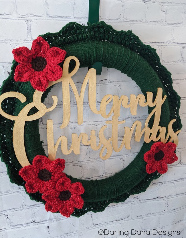 Christmas Flower Wreath