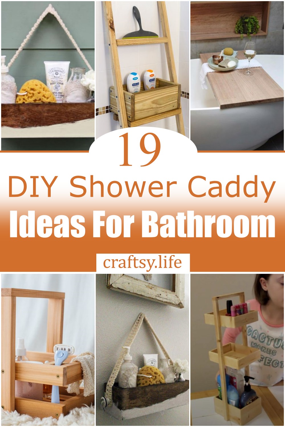 DIY Shower Caddy Ideas