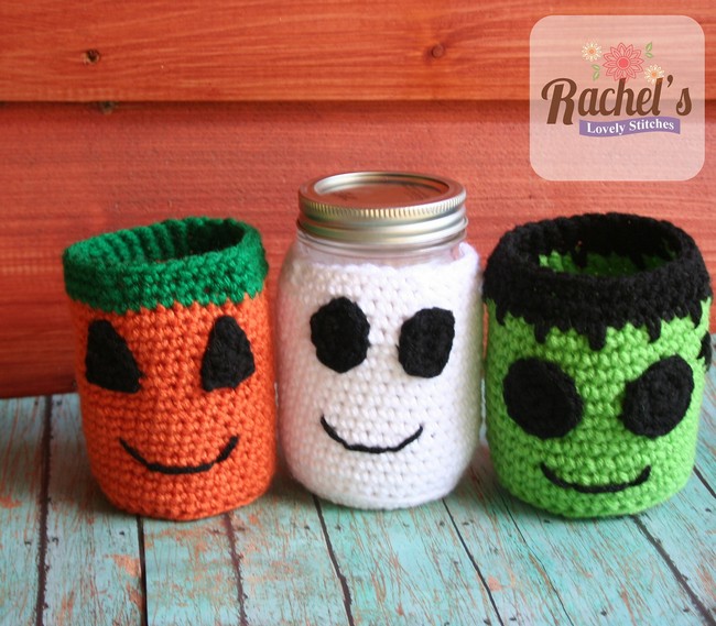 Fall Halloween Jar Cozy