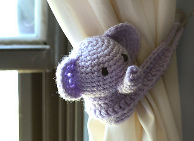 Little Elephant Curtain Tie Back