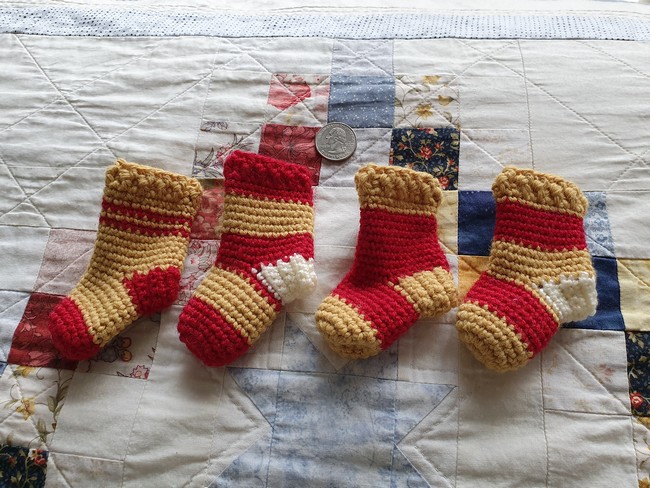 Mini Christmas Stocking Ornaments