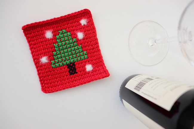 Pine Tree Christmas Coaster