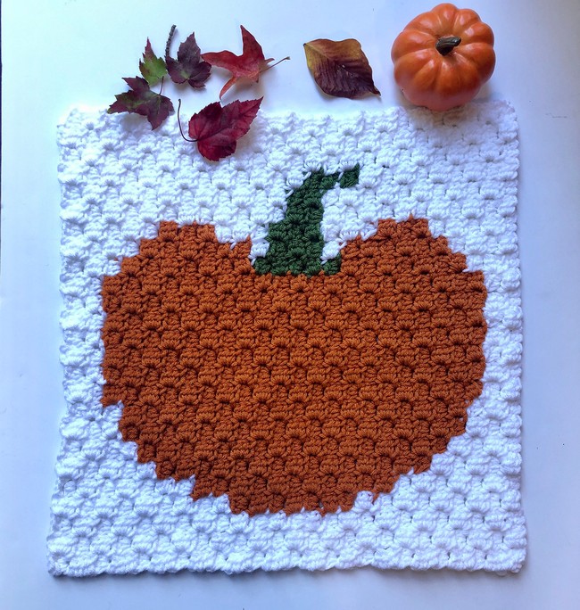 Pumpkin Blanket Square