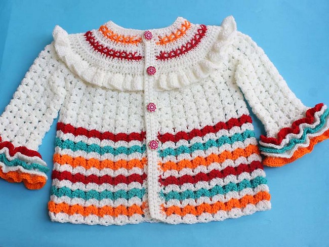 Stylish Ruffles Baby Coat Jacket