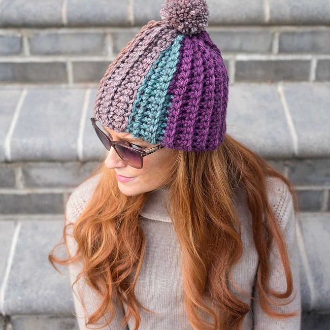 Super Bulky Flat Crochet Hat