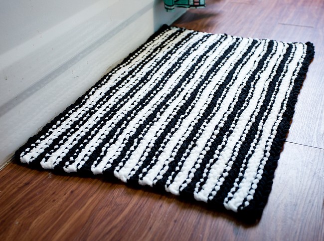 Tribal Stripes Bath Mat