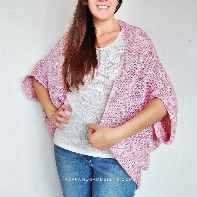 Tunisian Cocoon Shrug