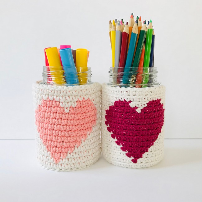 Valentine's Jar Cozy