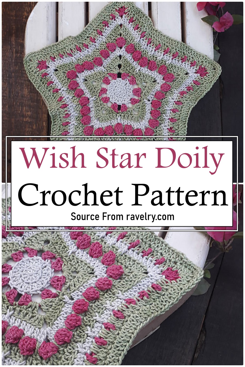 Wish Star Doily