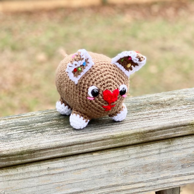 Amigurumi Gingerbread Dog