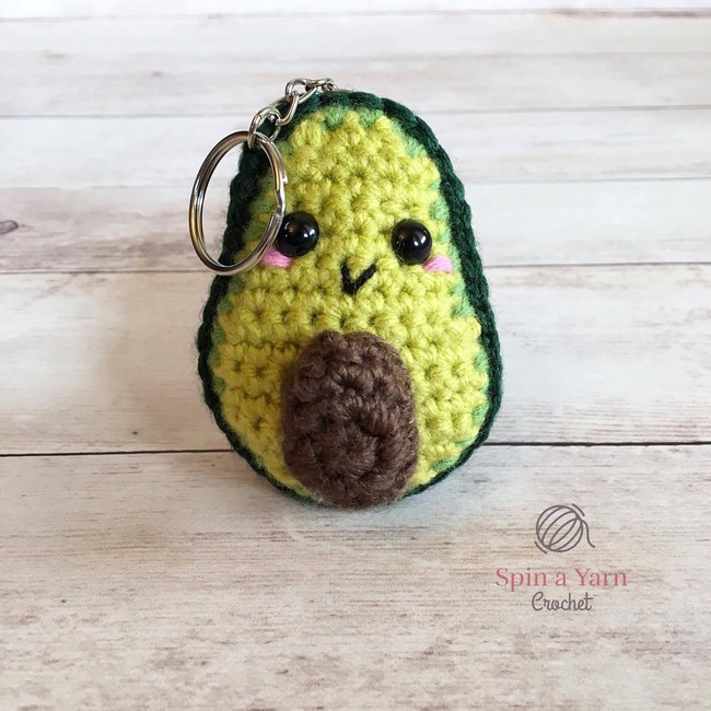 Avocado Keychain