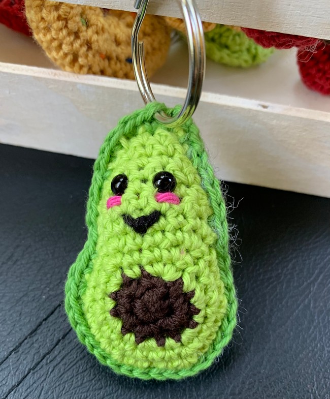 Avocado Keychain