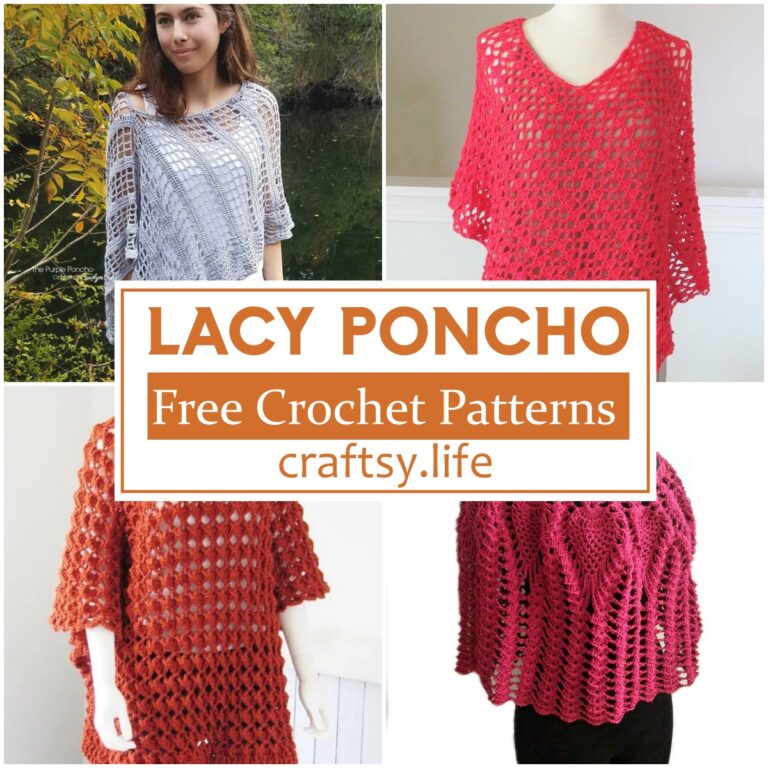 Crochet Lacy Poncho Patterns