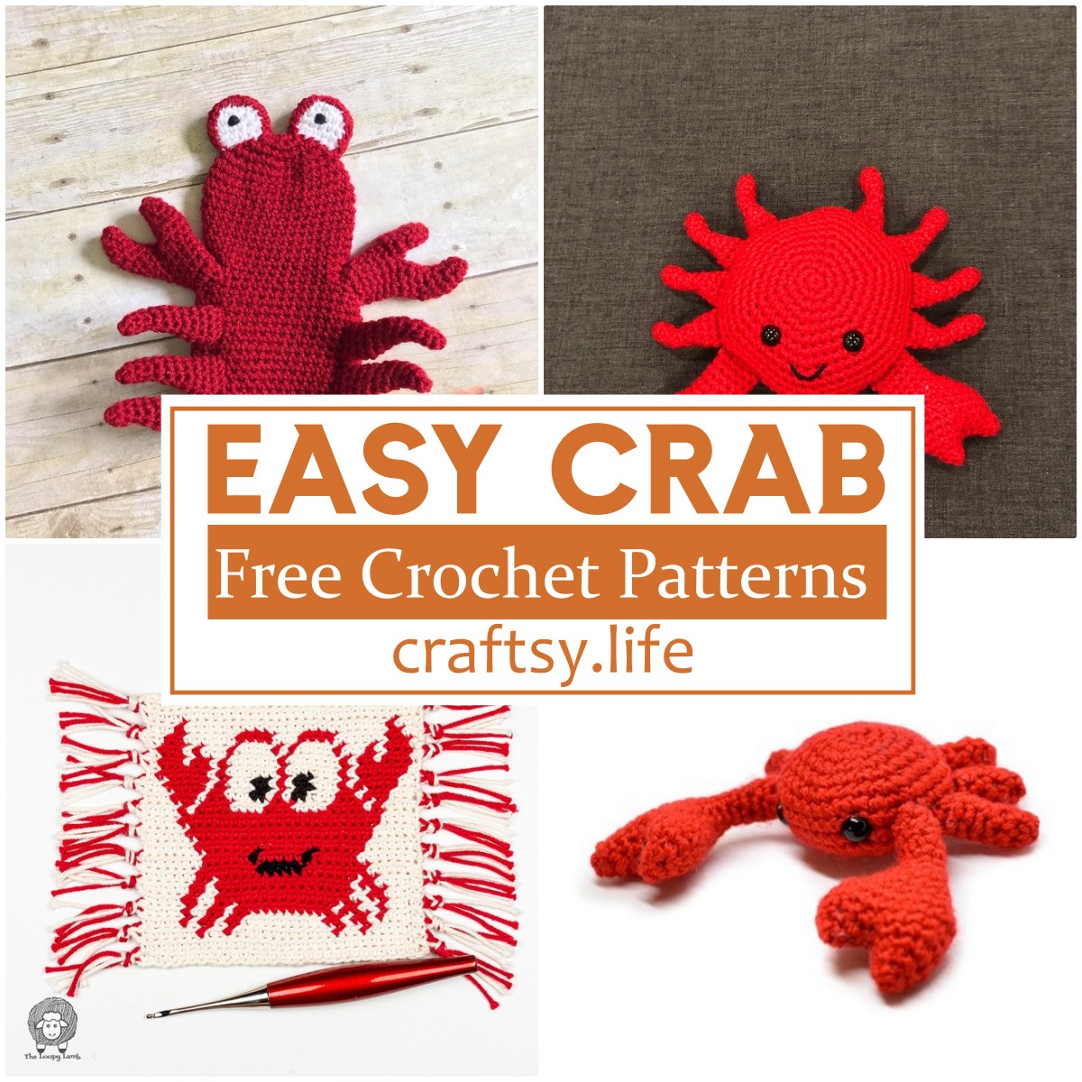 Free Crochet Crab Patterns