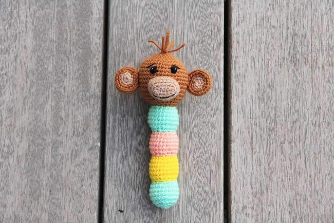 Mika the Monkey Rattle