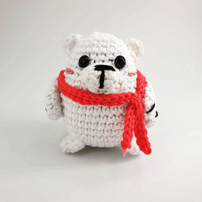 Mini Christmas Polar Bear Decoration