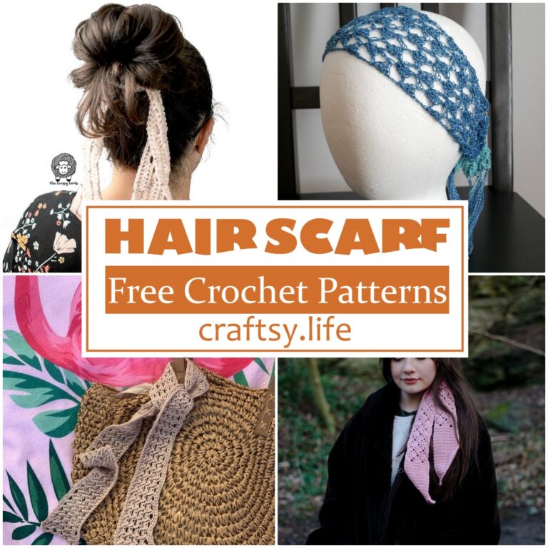 Most Popular Crochet Hair Scarf Patterns