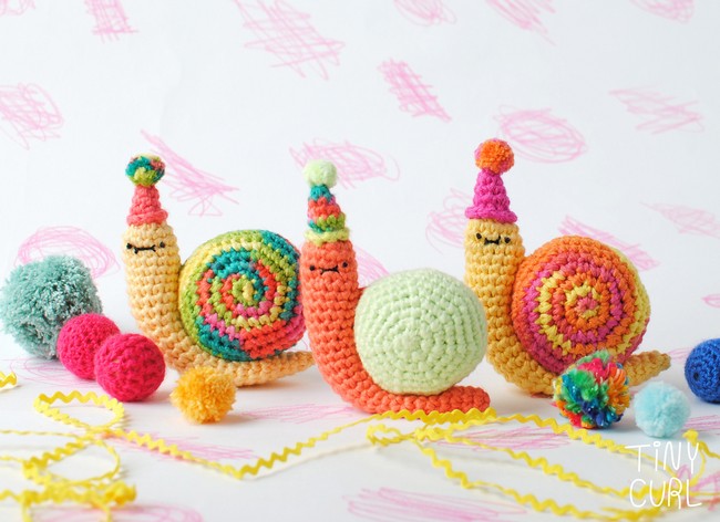 Party Snail Amigurumi