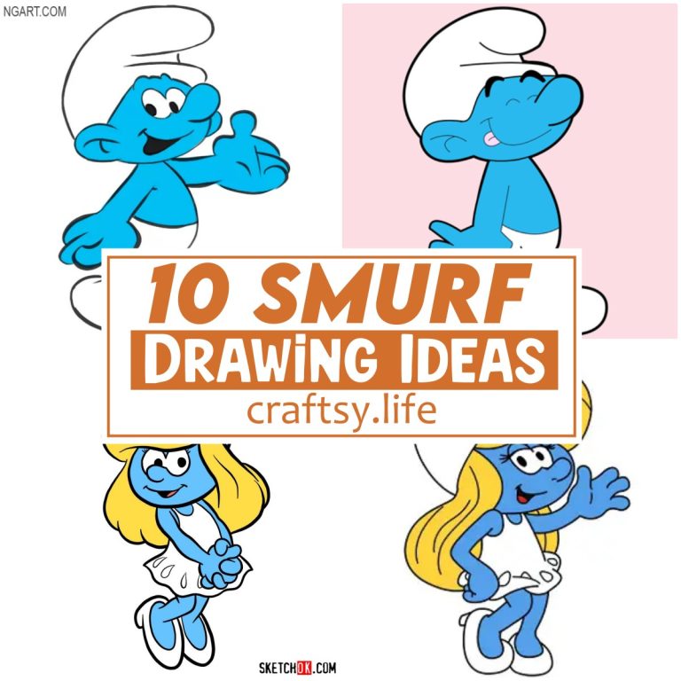 10 Smurf Drawing Ideas For Comic Fans