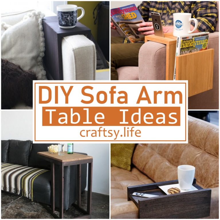 26 DIY Sofa Arm Table Ideas