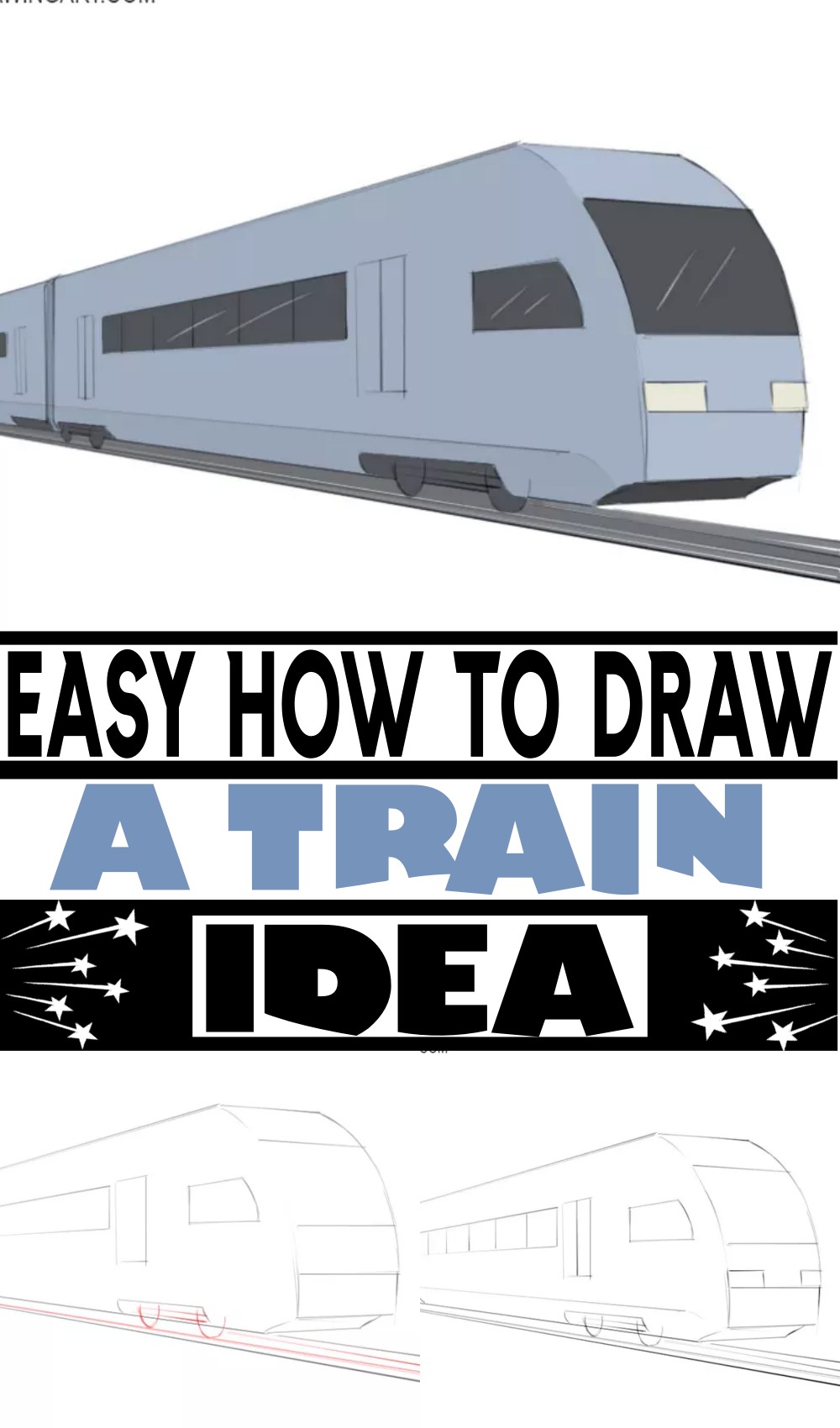 Easy How To Draw A Train