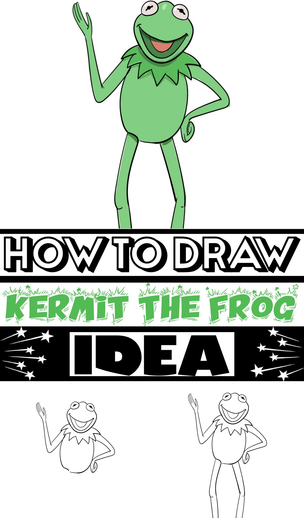 How To Draw Kermit The Frog