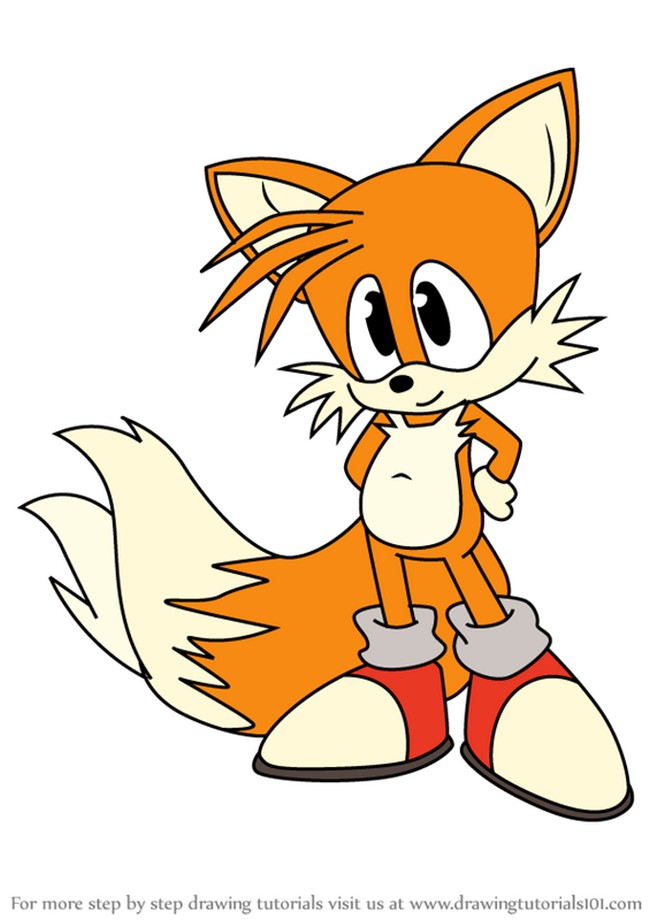  How To Draw Miles Tails Prowe From Sonic X