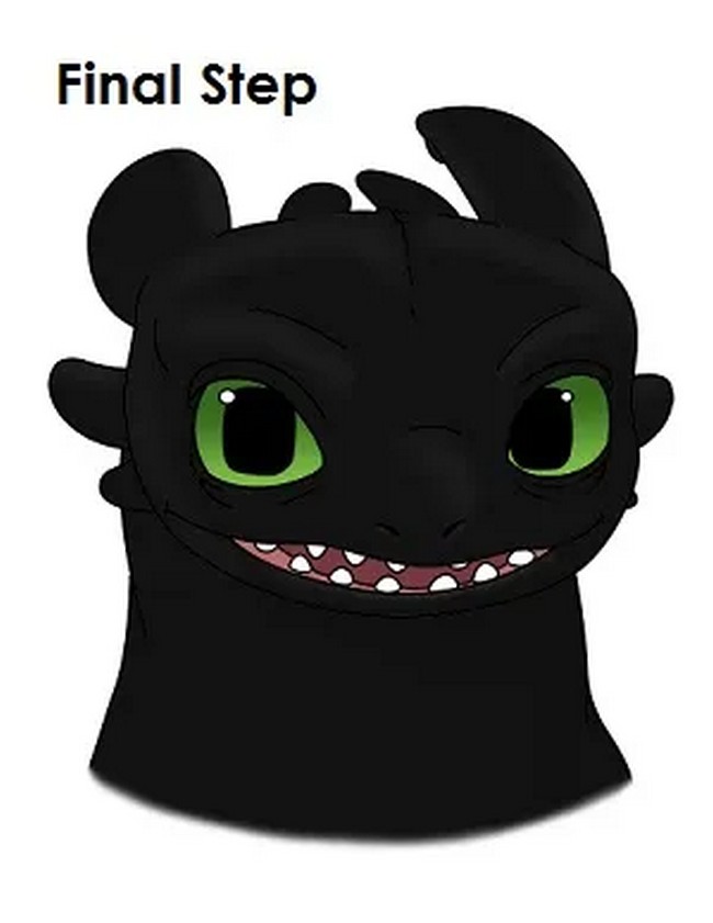 How To Draw Toothless