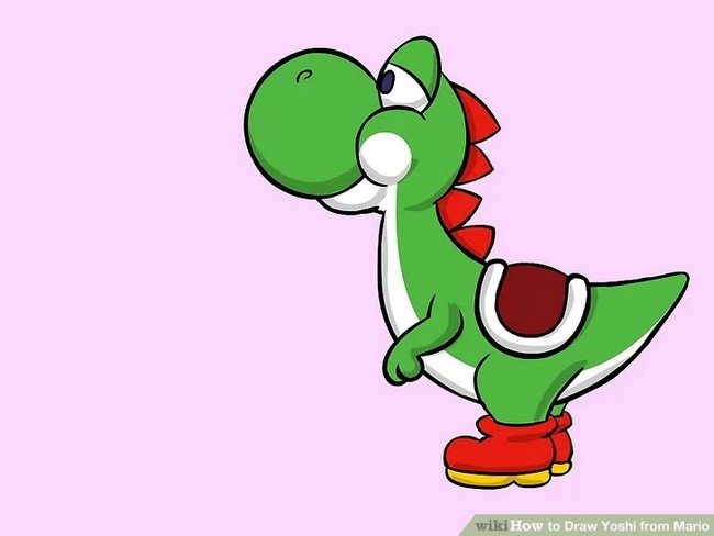 How To Draw Yoshi From Mario