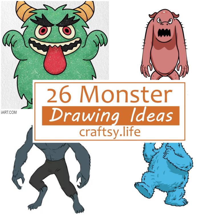 26 Monster Drawing Ideas For Kids To Play With