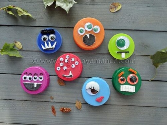 Plastic Lid Monsters