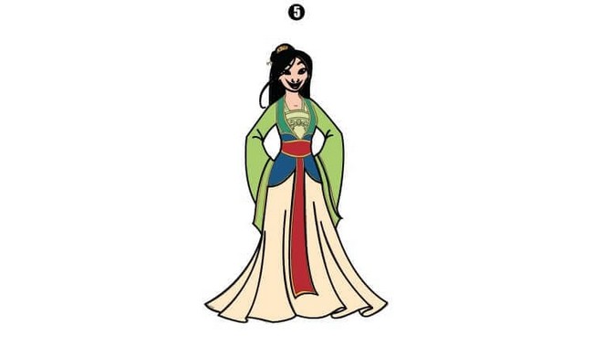 Princess Mulan Drawing