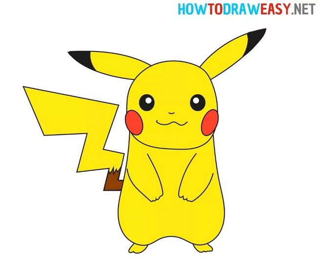  Draw Pikachu Easy Tutorial