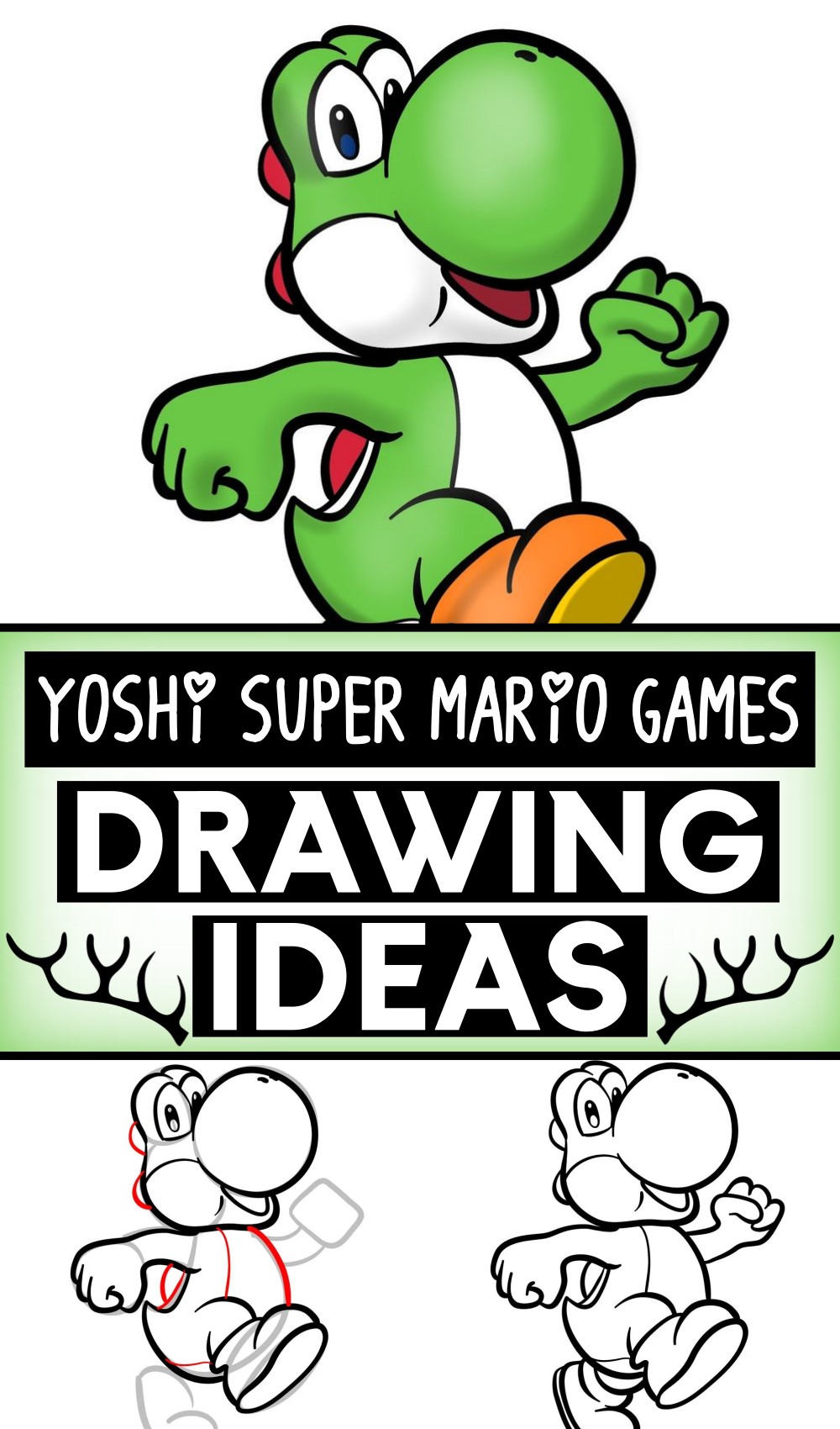 How To Draw Yoshi Super Mario Games