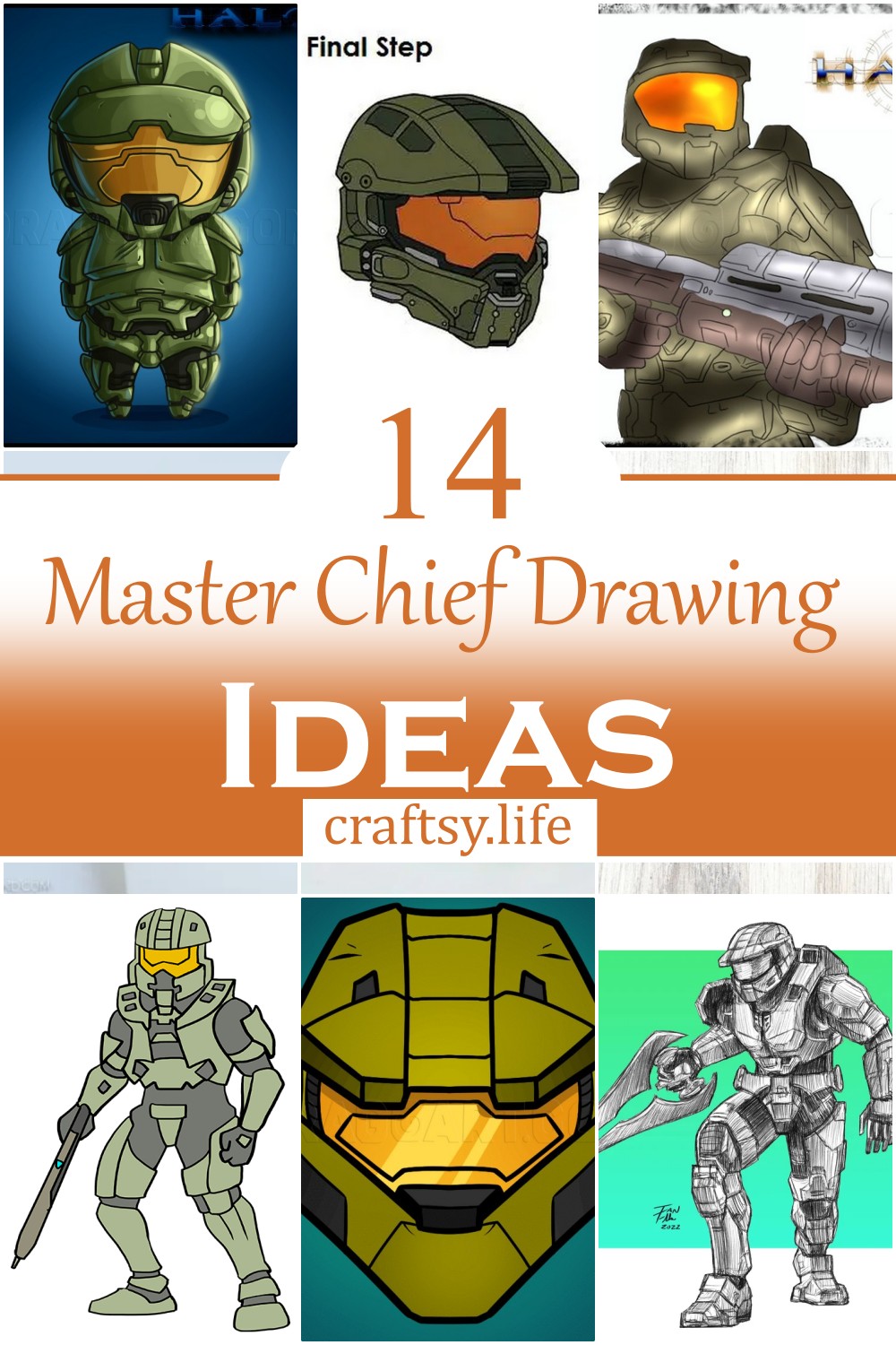 Master Chief Drawing Ideas