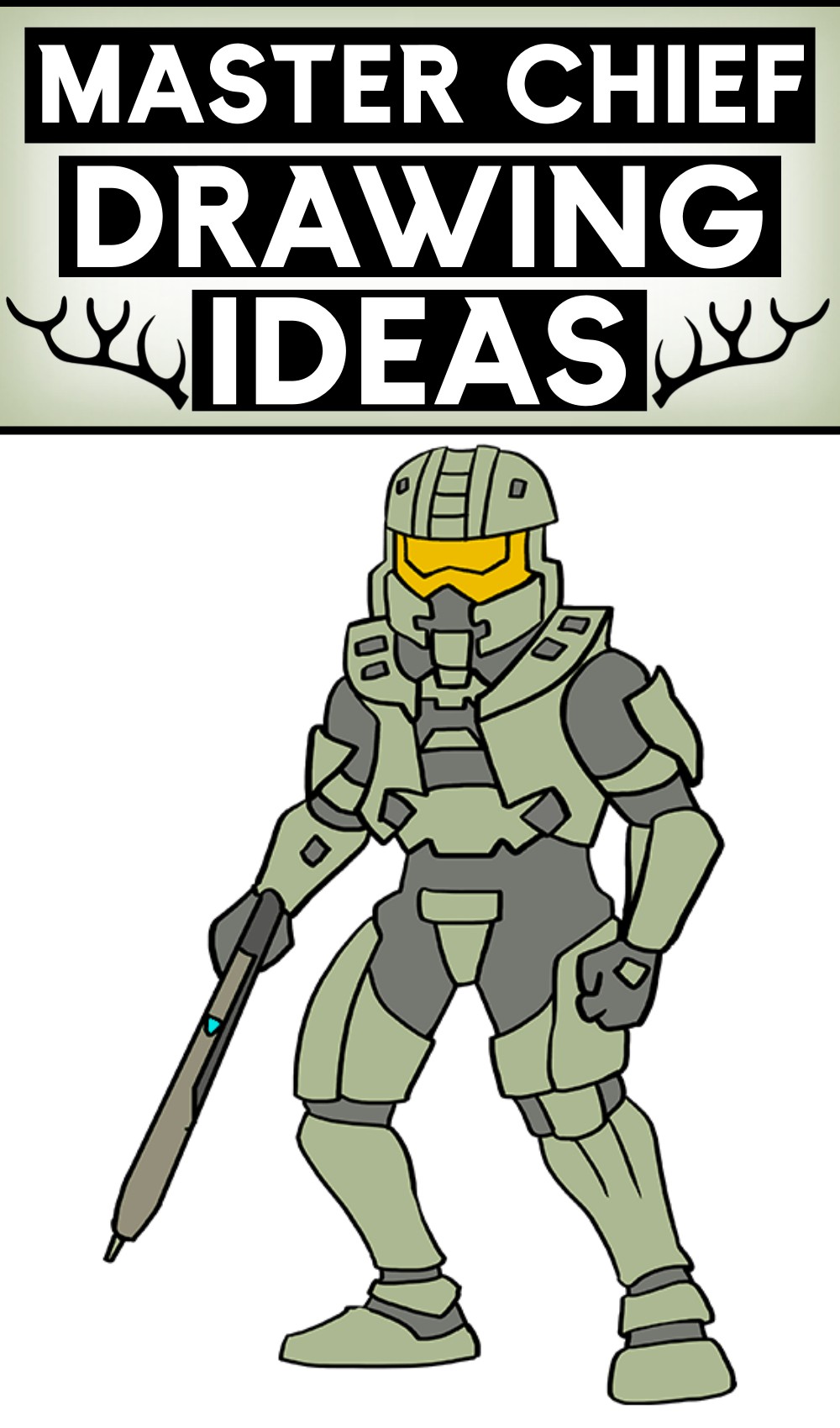 How To Draw Master Chief From Halo