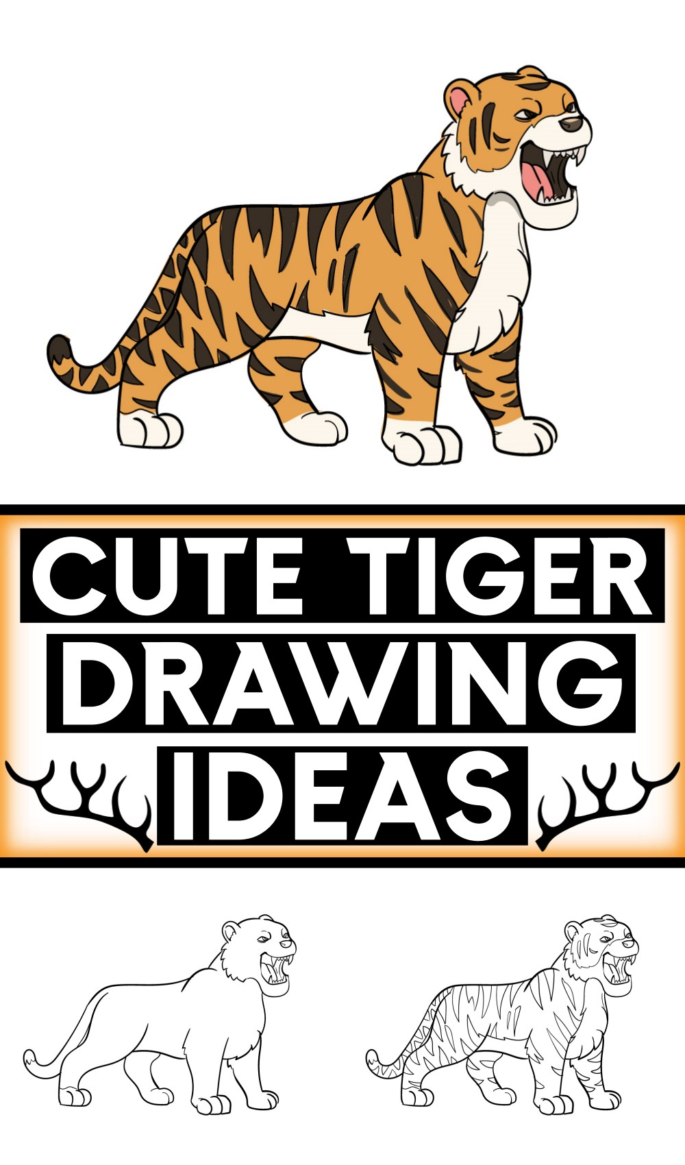 Tiger Drawing In Just 8 Easy Steps