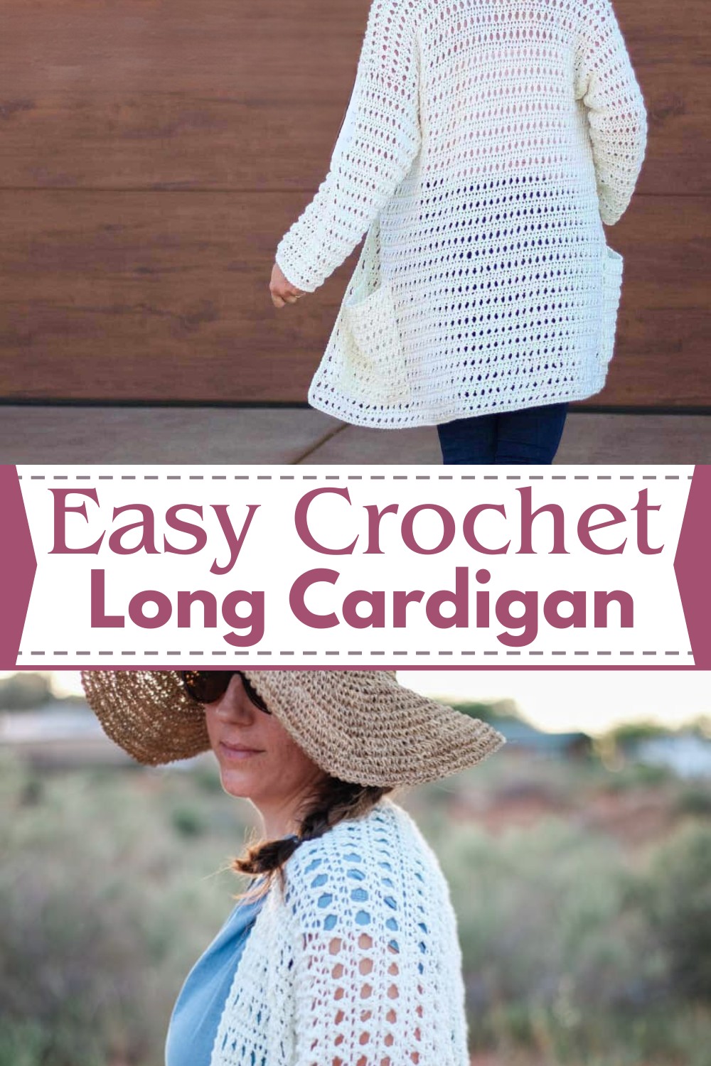 Easy Crochet Long Cardigan