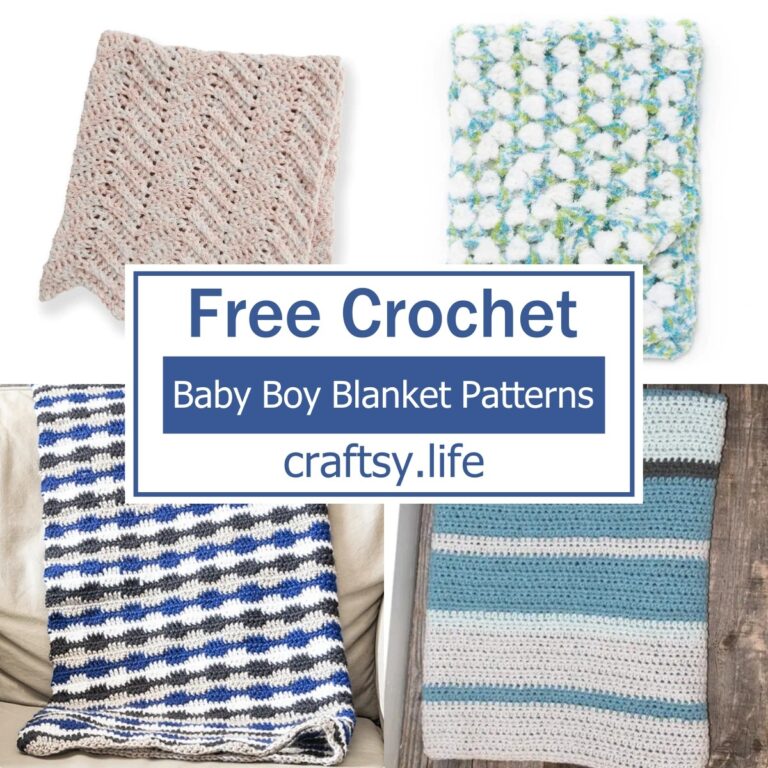 11 Free Crochet Baby Boy Blanket Patterns