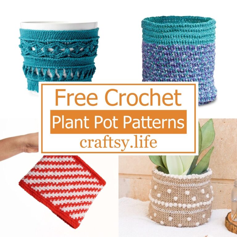 18 Free Crochet Plant Pot Patterns For Indoor