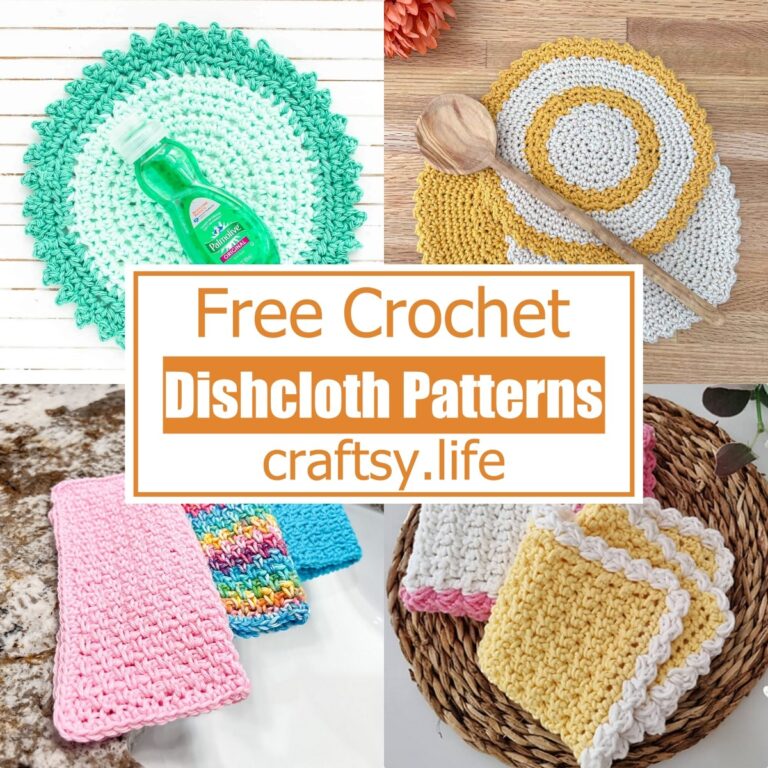 31 Free Crochet Dishcloth Patterns For Kitchen