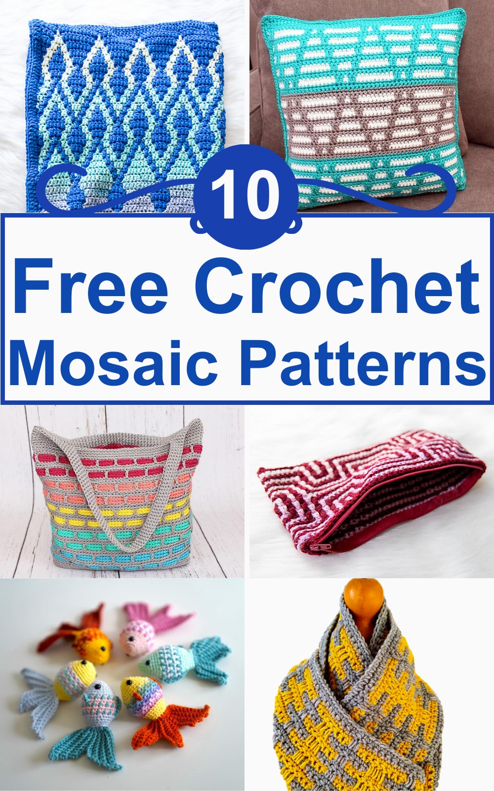 4 Free Crochet Mosaic Patterns